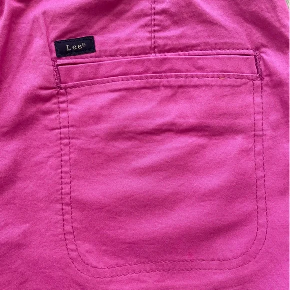 NWT 🦋 LEE Bright Pink Bermuda Shorts | Size: 4 (Medium) - Picture 13 of 16